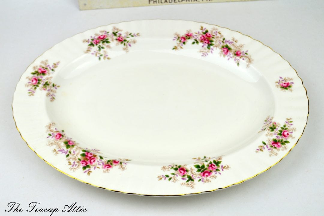Royal Albert Lavender Rose 13 inch Oval Platter ca. 1961 The Teacup Attic