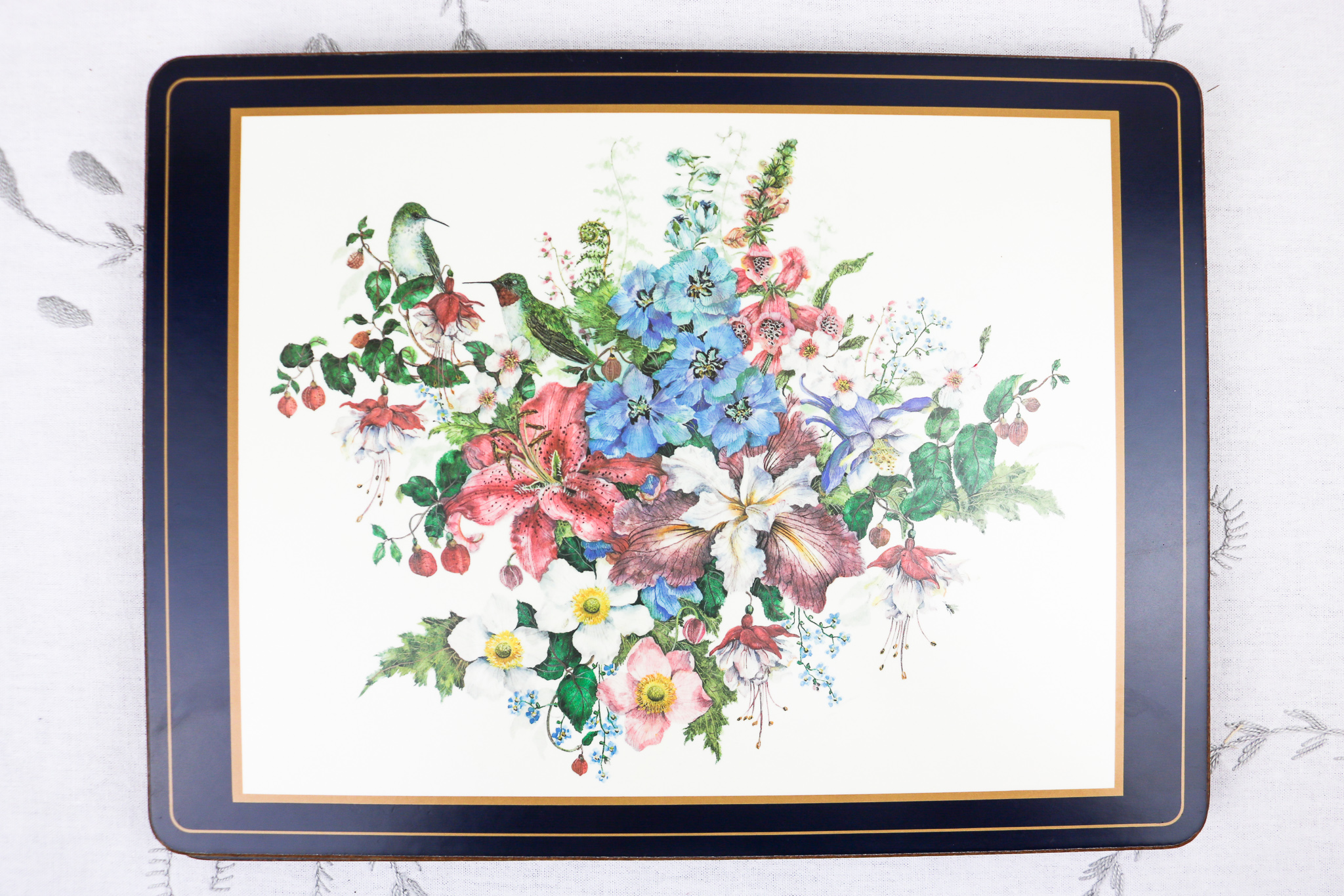 Set of 4 Pimpernel Birds And Flowers Placemats The Teacup Attic