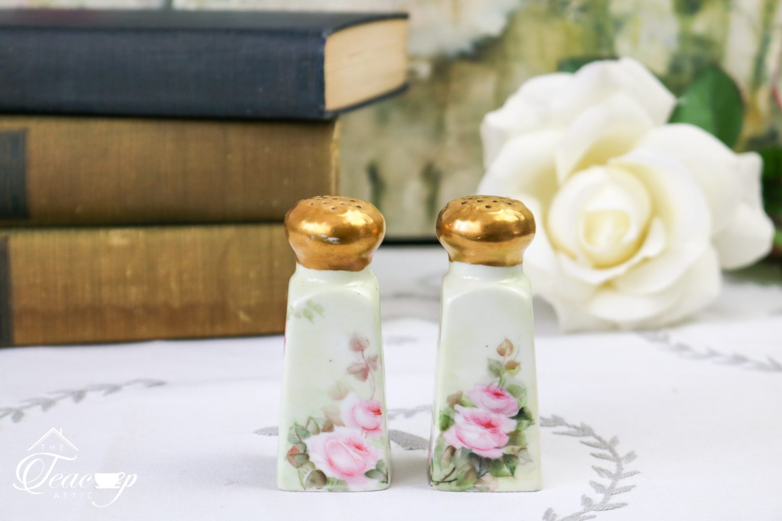 Limoges Hand Painted Salt And Pepper Shakers The Teacup Attic