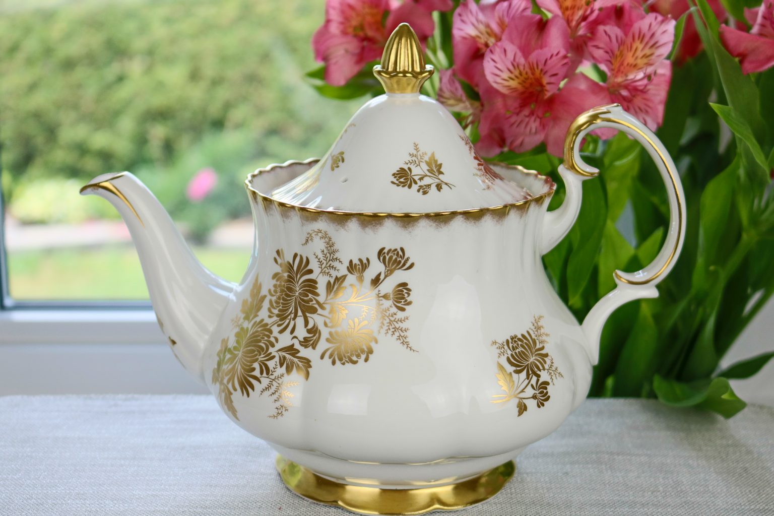Royal Albert FullSized Golden Glory Teapot The Teacup Attic