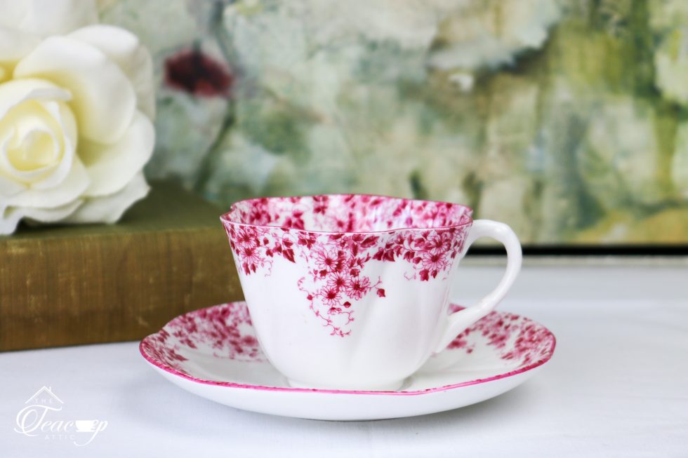 Rare Shelley Dainty Pink Teacup And Saucer The Teacup Attic