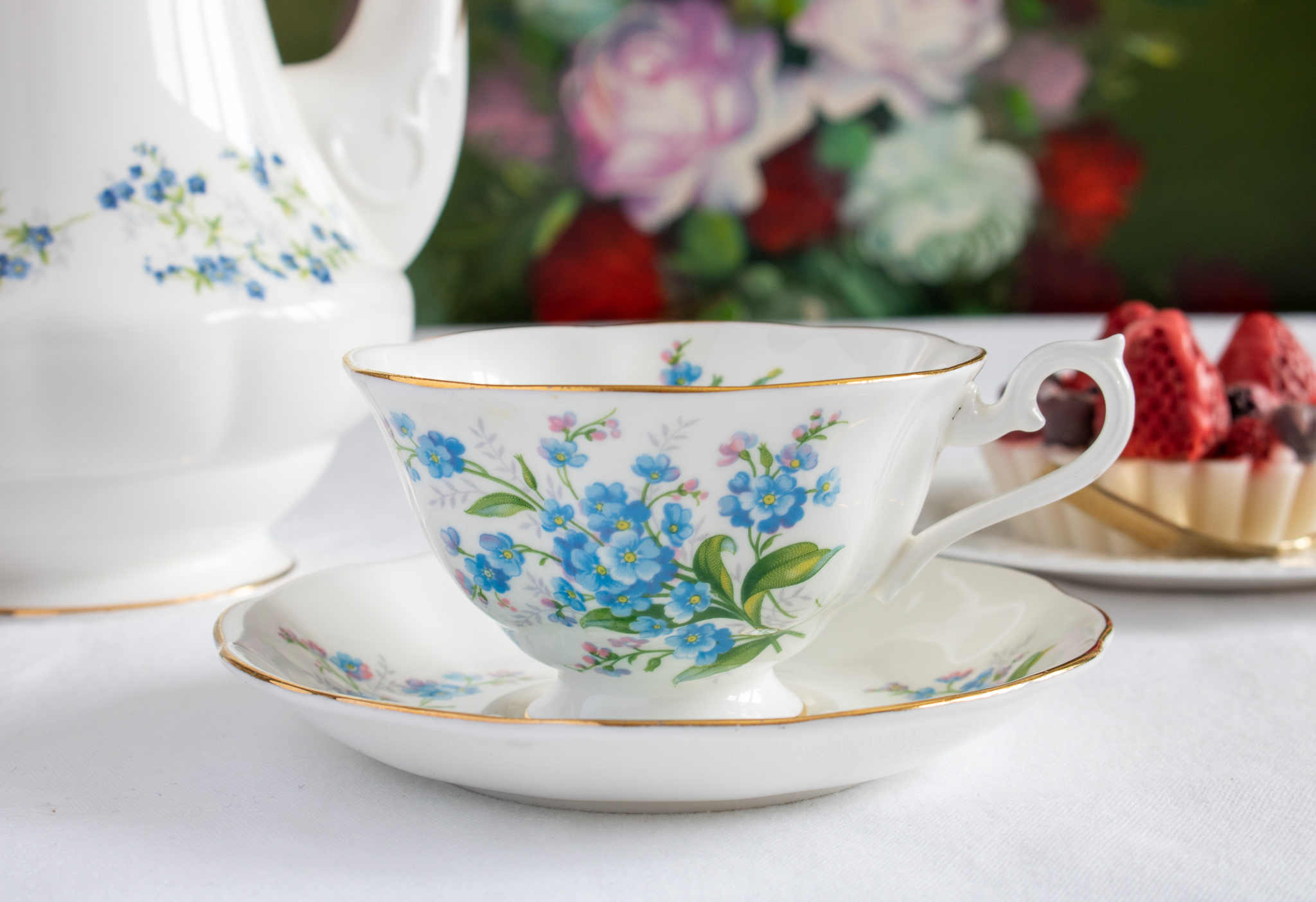 TEA CUP and SAUCER Set Tea Gifts Vintage Tea Cups Royal Albert and Avon