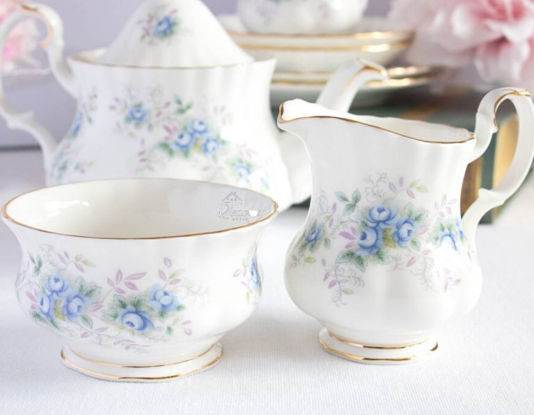 Royal Albert Blue Blossom Tea For 2 Set The Teacup Attic Royal Albert Blue Blossom Tea For 2 Set The Teacup Attic