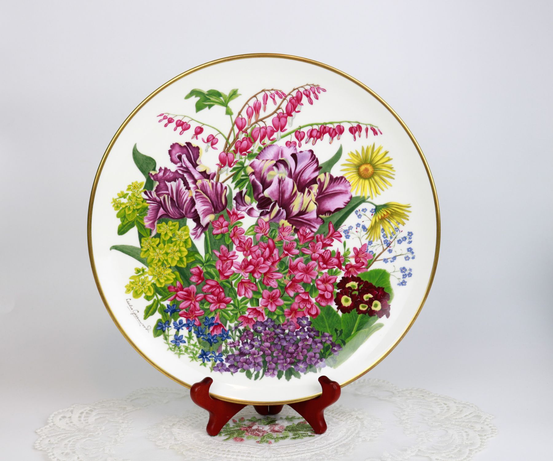 Wedgwood Franklin Porcelain Flowers of the Year The Flowers of May